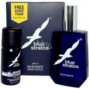 Blue Stratos toaletná voda 100 ml + pena na holenie 45 ml, kozmetická sada pre mužov