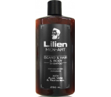 Lilien Men-Art Beard & Hair & Body Shampoo Black šampón na fúzy, vlasy a telo s Aloe Vera a Panthenolom 250 ml