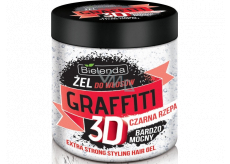 Bielenda Graffiti 3D Extra Strong Čierna repa gél na vlasy 250 g