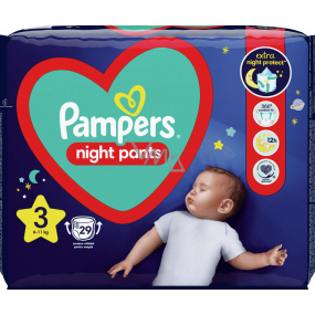 Pampers Night Pants veľkosť 3, 6 - 11 kg plienkové nohavičky 29 ks