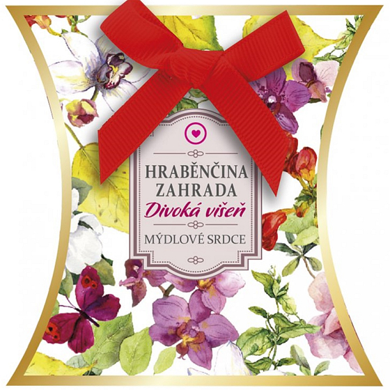 NeoCos Countess's Garden Wild Cherry Darčekové toaletné mydlo s vôňou srdca 30 g