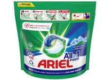 Ariel All in 1 Pods Gélové kapsuly Mountain Spring na pranie bielej a svetlej bielizne 44 kusov