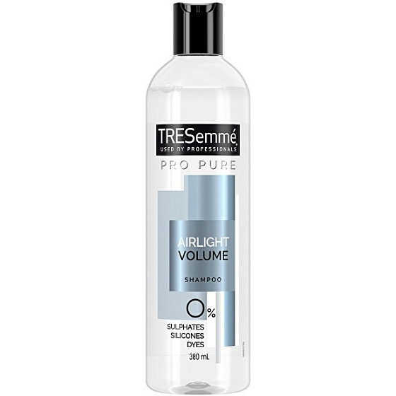 TRESemmé Pro Pure Airlight Volume šampón na vlasy bez objemu 380 ml