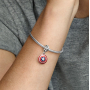 Strieborný prívesok 925 Marvel The Avengers, Captain America shield, náramok
