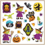 Halloweenske samolepky 40 kusov 10,5 x 18 cm