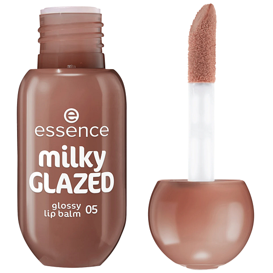 Essence lesklý balzám na rty milky GLAZED 05 Latte-Tude 4 ml