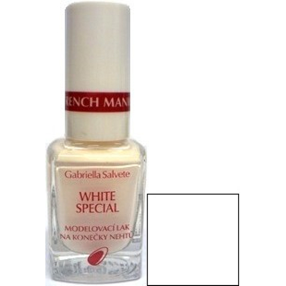 Gabriella salva White Special lak na nechty 01 modelovacie na končeky nechtov 11 ml