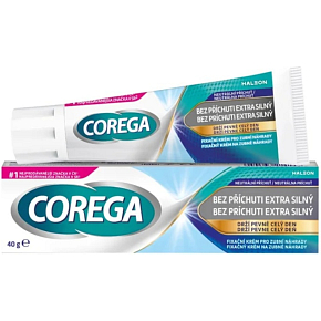 Corega bez príchuti extra silný fixačný krém na zubné náhrady 40 g