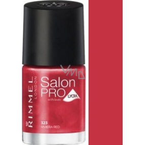 Rimmel London Salon Pre Lycra lak na nechty 323 Riviera Red 12 ml