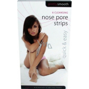 Pretty Smooth Nose Pore Strips náplasti na čistenie pórov 6 kusov