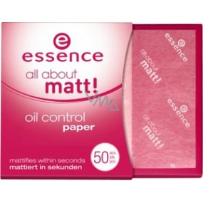 Essence All About Matt! Oil Control Paper papieriky proti mastnote 50 kusov