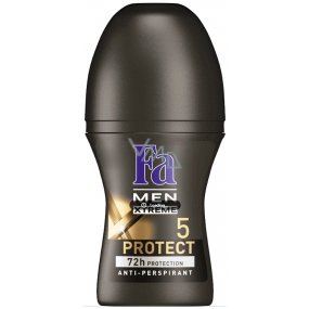 Fa Men Xtreme Protect 5 guličkový dezodorant roll-on pre mužov 50 ml