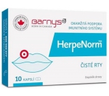 Barnys HerpeNorm intenzívnu starostlivosť o vaše pery 10 cps kapsule