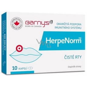 Barnys HerpeNorm intenzívnu starostlivosť o vaše pery 10 cps kapsule