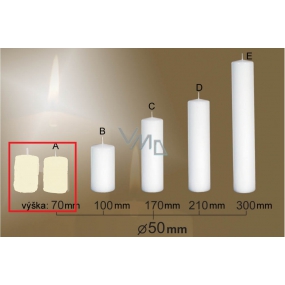 Lima Sviečka slonová kosť valec 50 x 70 mm 2 kusy