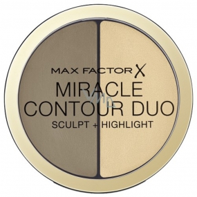 Max Factor Miracle Contour Duo krémový bronzer a rozjasňovač Light / Medium 8 g