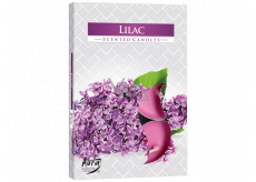 BISPOL Aura Lilac - Orgován vonné čajové sviečky 6 kusov