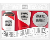 Hawkins & Brimble Men sprchový gél 250 ml + zmatňujúci pomáda na vlasy 100 ml + umývací gél na tvár 150 ml, kozmetická sada pre mužov