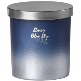 Emocio Starry Blue Sky - Hviezdna modrá obloha vonná sviečka sklo s plechovým viečkom 80 x 90 mm