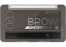 Catrice Brow Powder Set Waterproof set na obočí voděodolný 020 Ash Brown 4 g