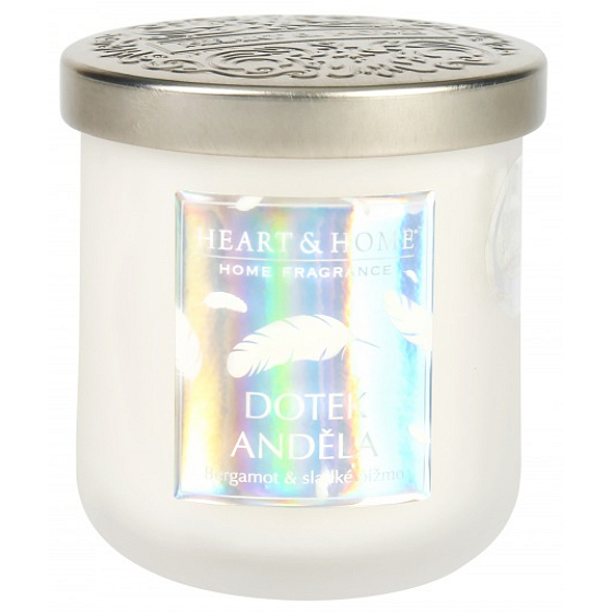 Heart & Home Angel's Touch sójová sviečka stredná, horí až 30 hodín 115 g Limitovaná edícia