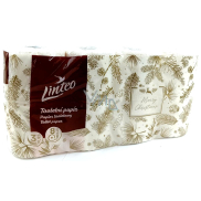 Linteo Veselé Vianoce Vianočný toaletný papier biely 3-vrstvový 8 kusov