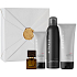 The Ritual Homme Grooming Essentials penivý sprchový gél 200 ml + sprchový gél a šampón na vlasy 200 ml + telové mlieko 70 ml + parfumovaná voda L'Essentiel 15 ml, darčeková sada pre mužov