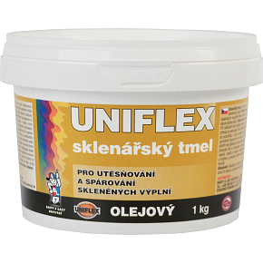 Uniflex olejový sklenársky tmel, pretieňovaný, 1 kg Uniflex olejový sklenársky tmel, pretieňovaný, 1 kg