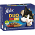 Felix Fantastic DUO kapsičky pre mačky, výber v želé so zeleninou 12× 85 g