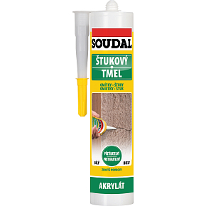 Soudal štukový tmel, pretrebiteľný, biely, 280 ml