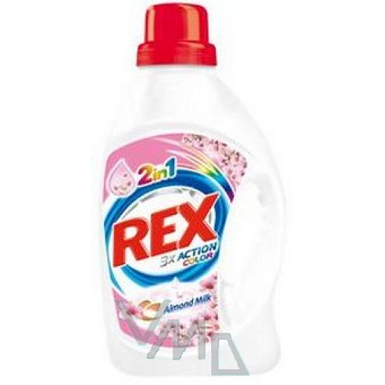 Rex 2v1 Almond Milk gél na pranie farebnej bielizne 1,5 l