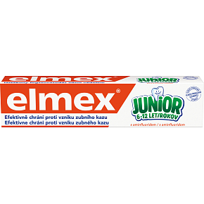 Elmex Junior Fluoridová zubná pasta pre deti 6-12 rokov, 75 ml