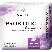 Carin Ultra Probiotic dámske vložky, 9 ks