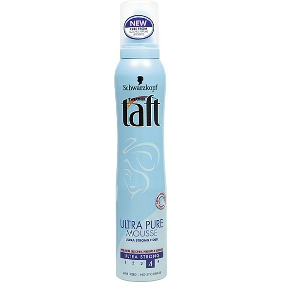 Taft Ultra Pure ultra silná fixácia penové tužidlo na vlasy 200 ml