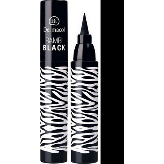 Dermacol Bambi Black Sensation dlhotrvajúci fix na oči čierna 2,7 ml