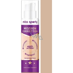 Miss Sporty Mission Correction Multi-Action Foundation make-up 002 Light 27,3 ml