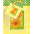 Nekupto Darčeková papierová taška 14 x 11 x 6,5 cm Oranžová gerbera 1 kus 327 01