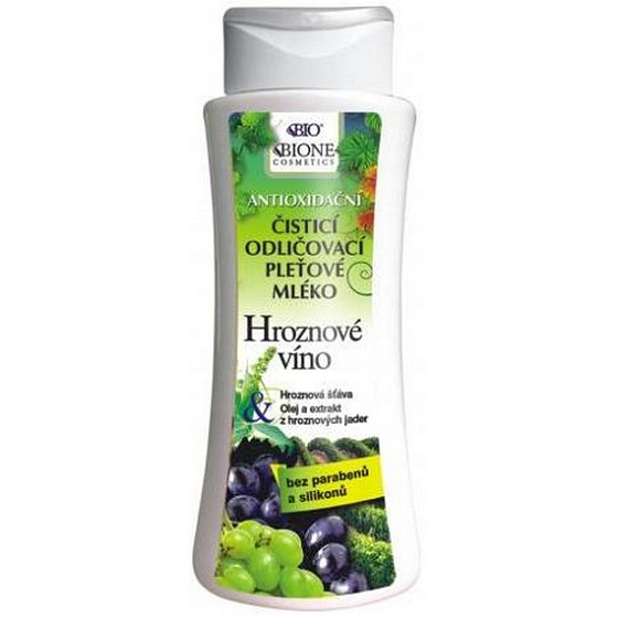 Bion Cosmetics Hrozno čistiace odličovacie pleťové mlieko 255 ml