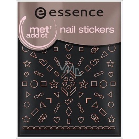 Essence Nail Art Stickers nálepky na nechty 15 Met Addict 1 aršík