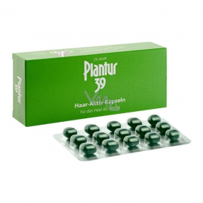 Plantur 39 Aktívne kapsule proti vypadávaniu vlasov pre ženy, doplnok stravy 60 kusov