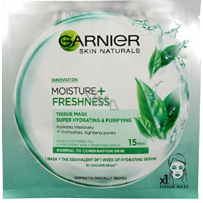 Garnier Moisture + Freshness superhydratační čistiaca textilné pleťová maska 15 minútová 32 g