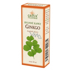 Grešík Ginkgo bylinné kvapky na periférny obehový systém 50 ml