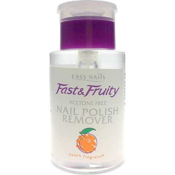 Easy Nails Fast & Fruity odlakovač na nechty s pumpičkou Broskyňa 180 ml