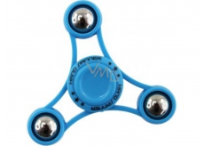 Fidget Spinner Gyro s guličkami antistresová vychytávka modrý 6,5 x 6,5 cm