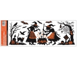 Okenné fólie bez lepidla s glitrami Halloween 59 x 21 cm č. 2