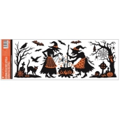 Okenné fólie bez lepidla s glitrami Halloween 59 x 21 cm č. 2