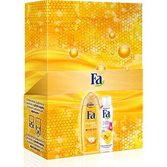 Fa Honey Elixír sprchový gél 250 ml + Floral Protect Orchid & Viola antiperspitant dezodorant sprej 150 ml, kozmetická sada