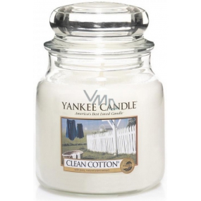 Yankee Candle Clean Cotton - Čistá bavlna vonná sviečka Classic strednej sklo 411 g