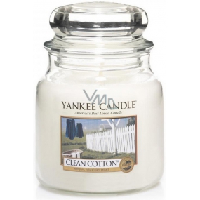Yankee Candle Clean Cotton - Čistá bavlna vonná sviečka Classic stredné sklo 411 g