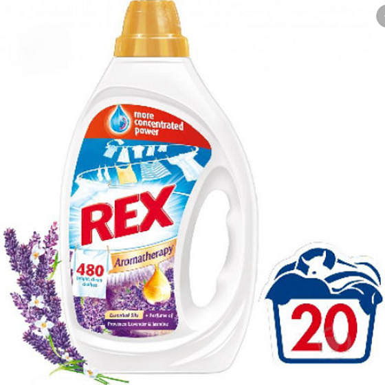 Rex Provence Lavender & Jasmine Aromatherapy univerzálny gél na pranie 20 dávok 1 l